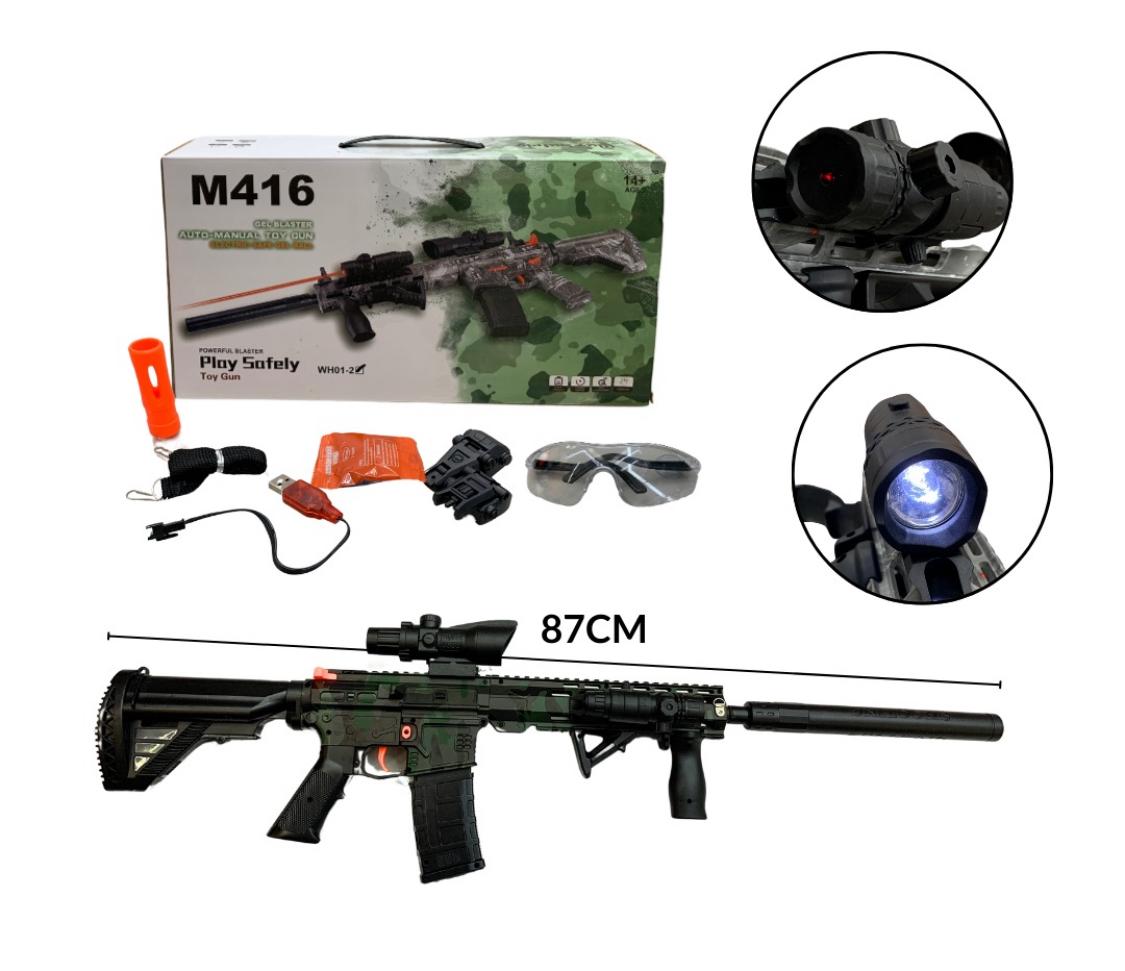 Rifle Hidrogel  M416 Recargable Bolas